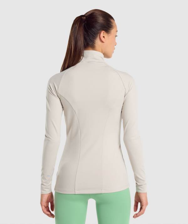 Damske Bundy Gymshark Training Zip Up Siva | OD9714830